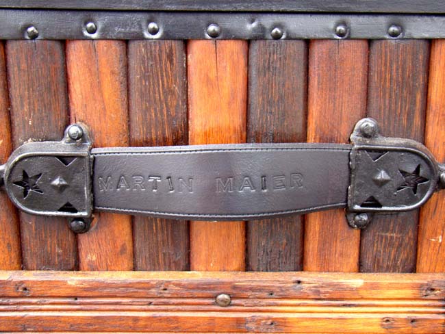 A fine American Steamer Trunk by Martin Maier of Detroit circa 1875 — image 4